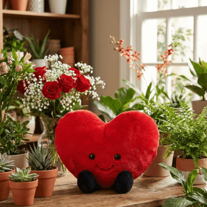 Premium Plush Heart –  Λούτρινη Καρδιά Large